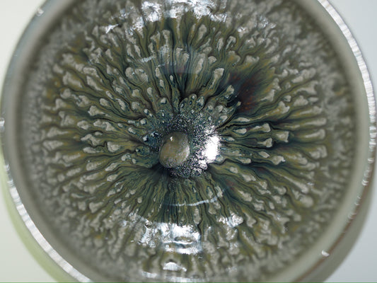 White Peony Oil-droplet Glaze General Shape Jianzhan Cup