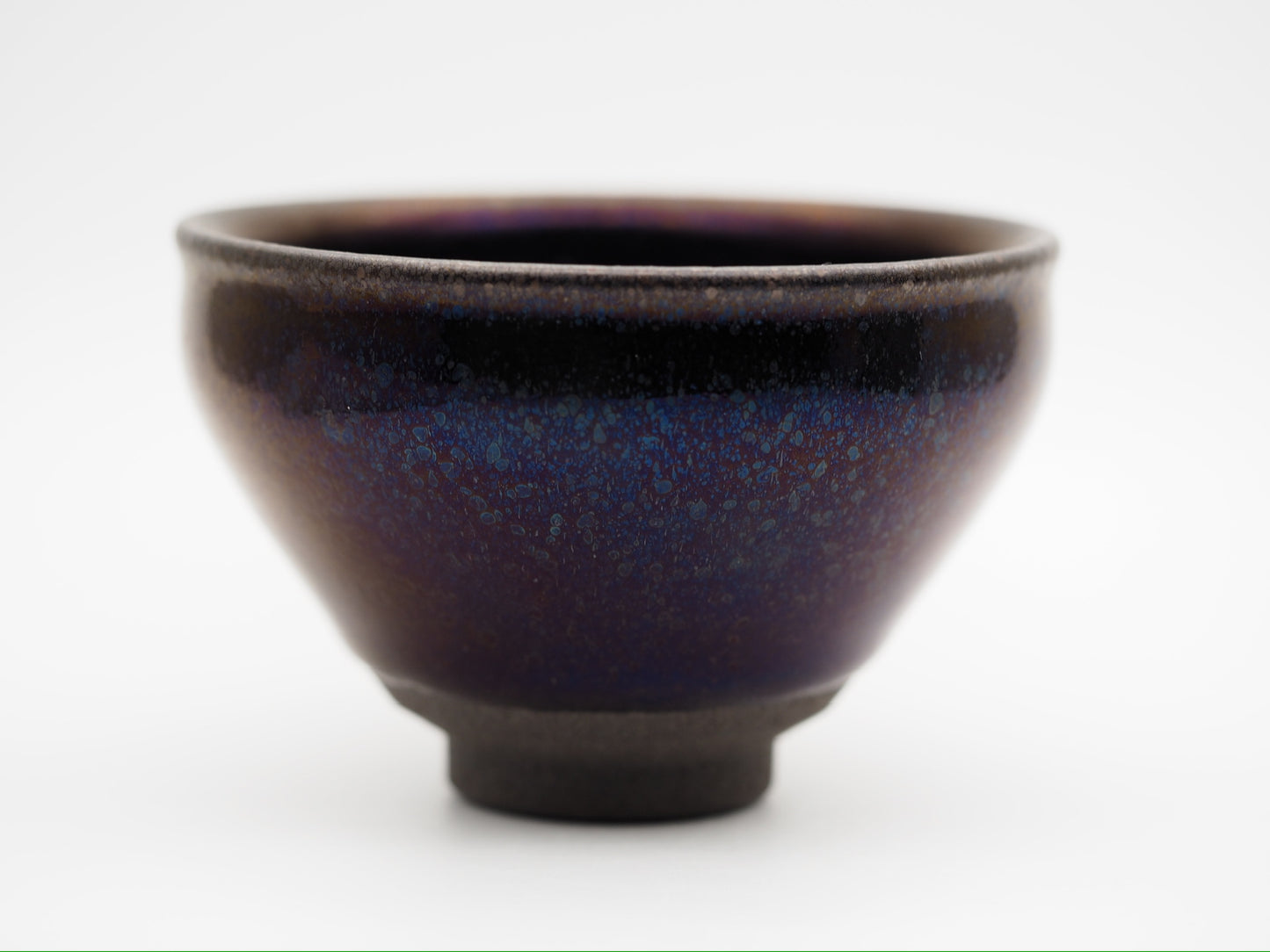 Connoisseur's Choice, Dark Purple Yohen Oil-Droplet Tied Mouth Cup
