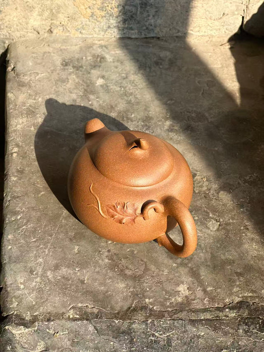 Spring Blossom Teapot(春色壺) — Original Ore Duan Ni Yixing Teapot, Handcrafted by Master Zhu Hongying