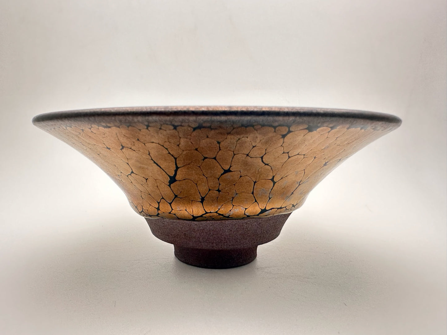 Connoisseur's Choice, Golden Oil-droplet Slanted-mouth Cup by Master Xiang-Song, Chen