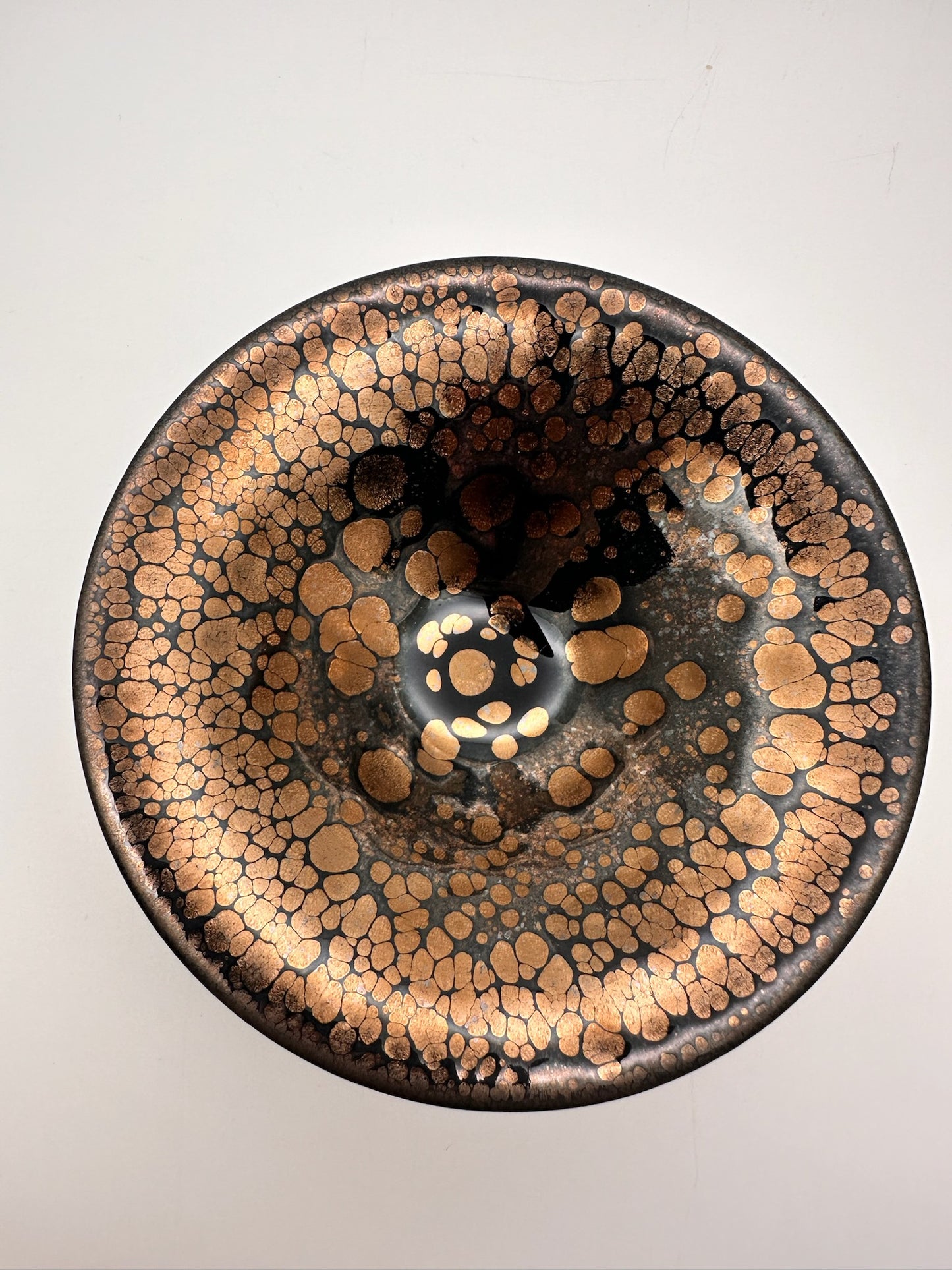 Connoisseur's Choice, Golden Oil-droplet Slanted-mouth Cup by Master Xiang-Song, Chen