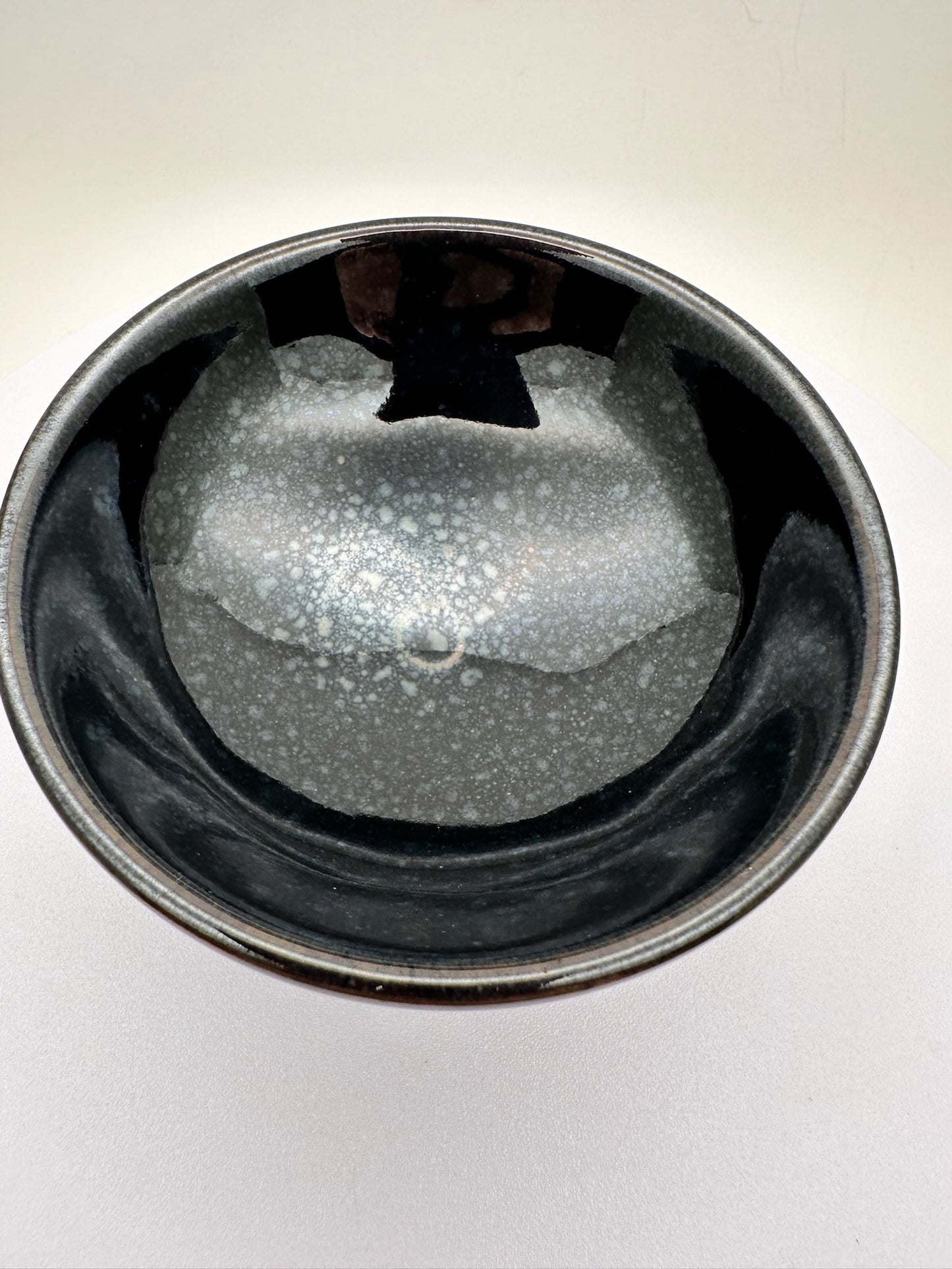 Dark Blue Dot Glaze Short Open-mouth Shape Cup