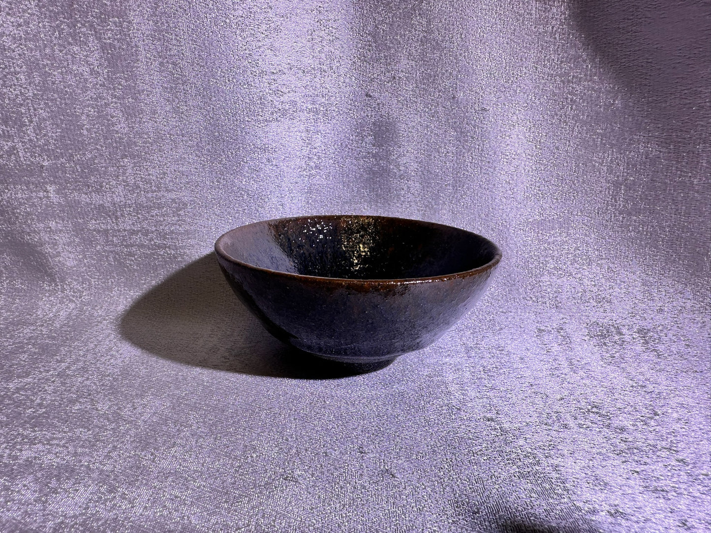 Ancient Song dynasty hare’s fur Old rough clay body flat mouth shape cup, ZoYunYuan