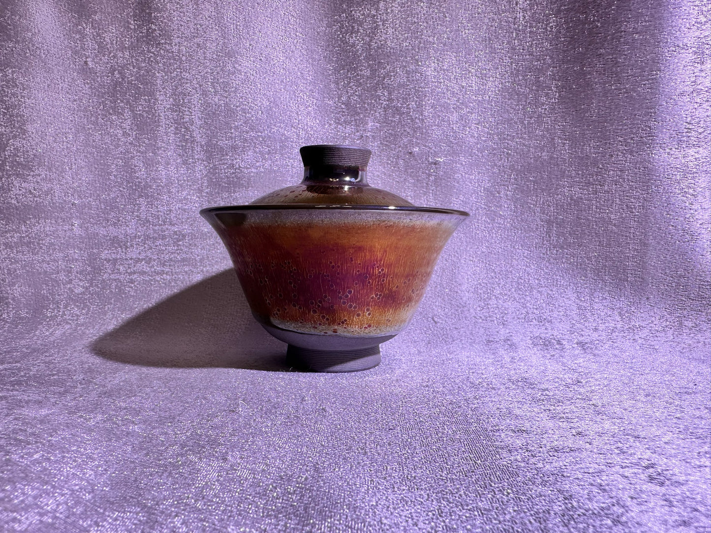 Golden glaze golden purple hare’s fur 2-piece Gaiwan, YangFeiYan