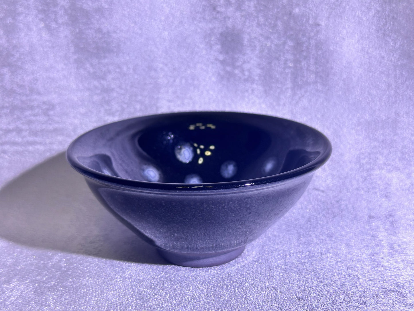 Cup7-Black glaze snow flake oil droplet and pearl pattern official’s hat shape cup by WangZhangLiang