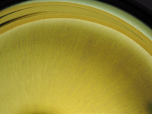 Dark Gold Mirror-like Glaze Tied Mouth Cup