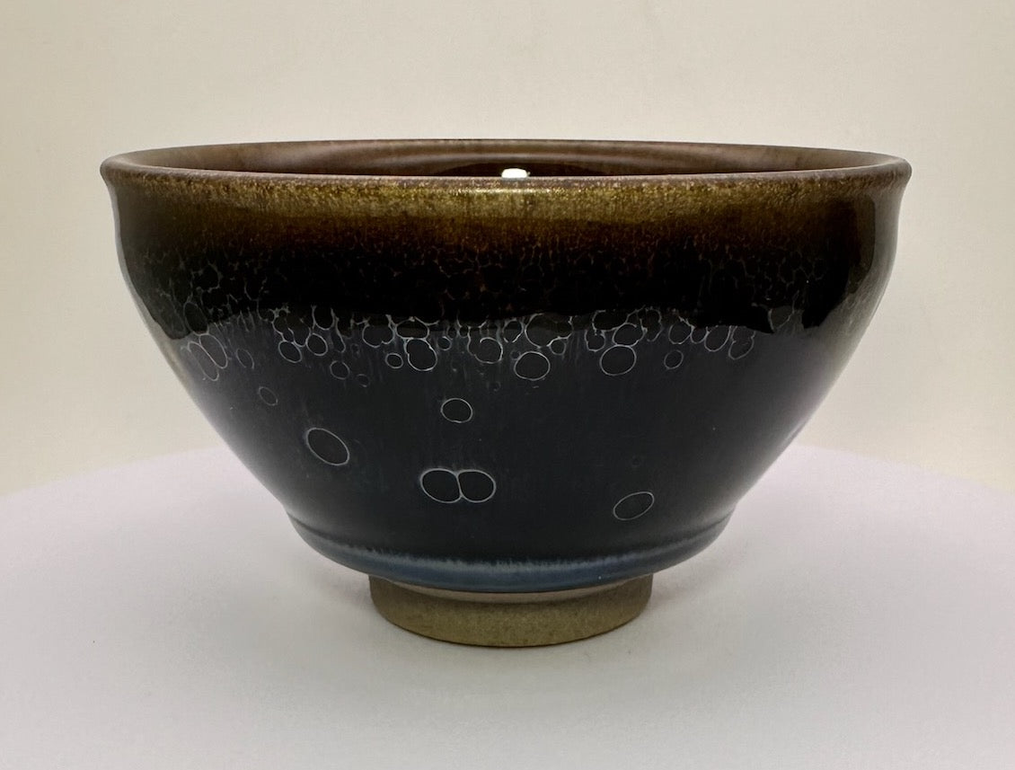 Cup37 Connoisseur's Choice, Dark Galaxy-like Yohen Glaze Tied Mouth Shape Cup by ZoLiangWang