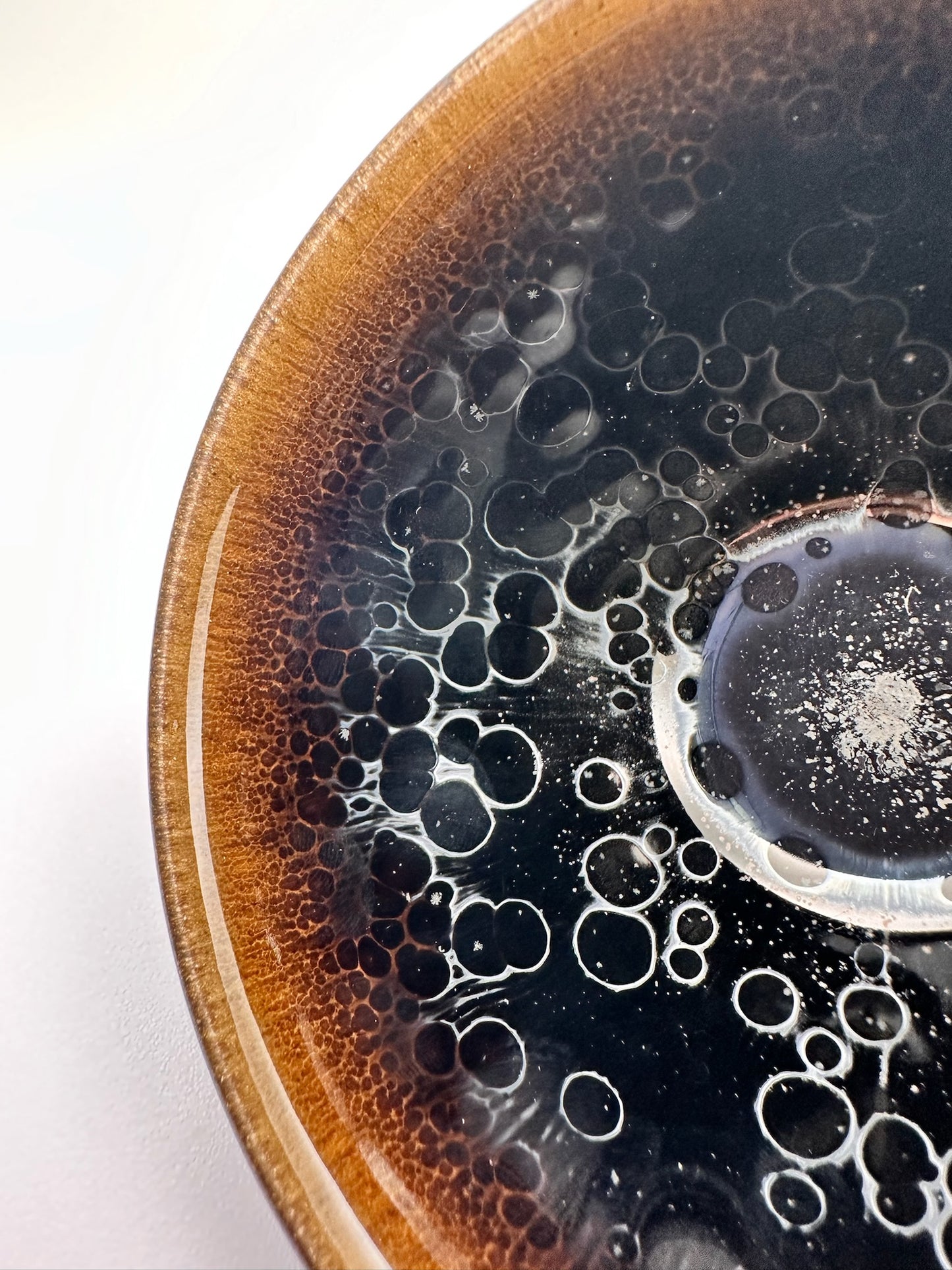 Cup37 Connoisseur's Choice, Dark Galaxy-like Yohen Glaze Tied Mouth Shape Cup by ZoLiangWang