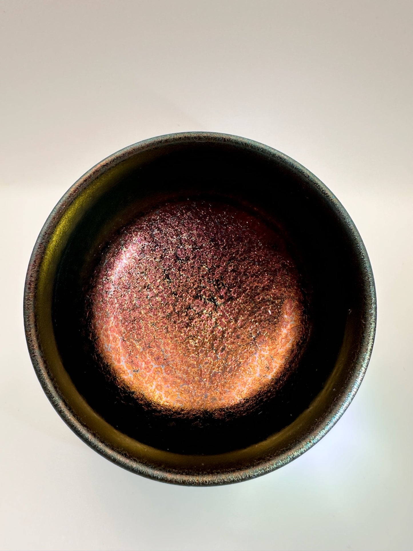 Black glaze purple oil droplet gourd shape double cup, TongMiXiong