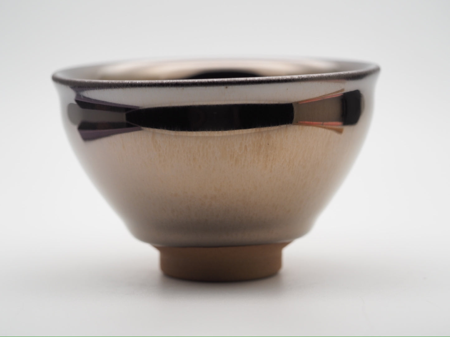Dark Gold Mirror-like Glaze Tied Mouth Cup