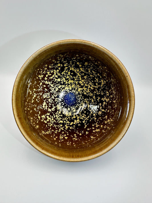 Golden osmanthus, brown glaze osmanthus pattern tied mouth shape cup