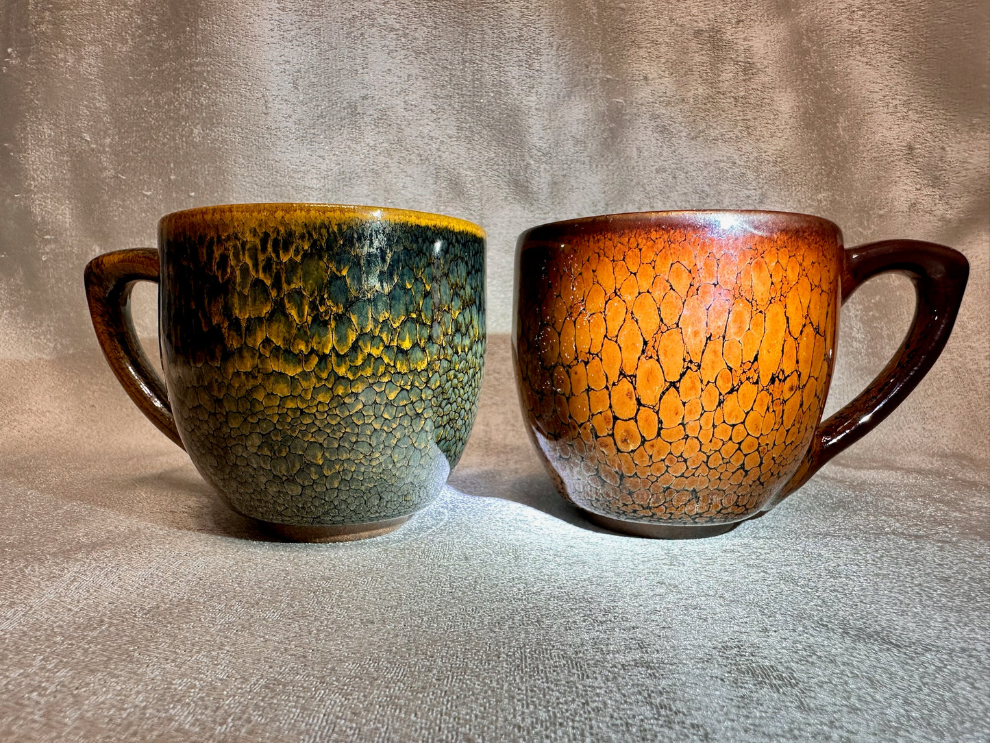 Black glaze green partridge feather pattern golden rim coffee cup mug, limited edition, JiPeiFu