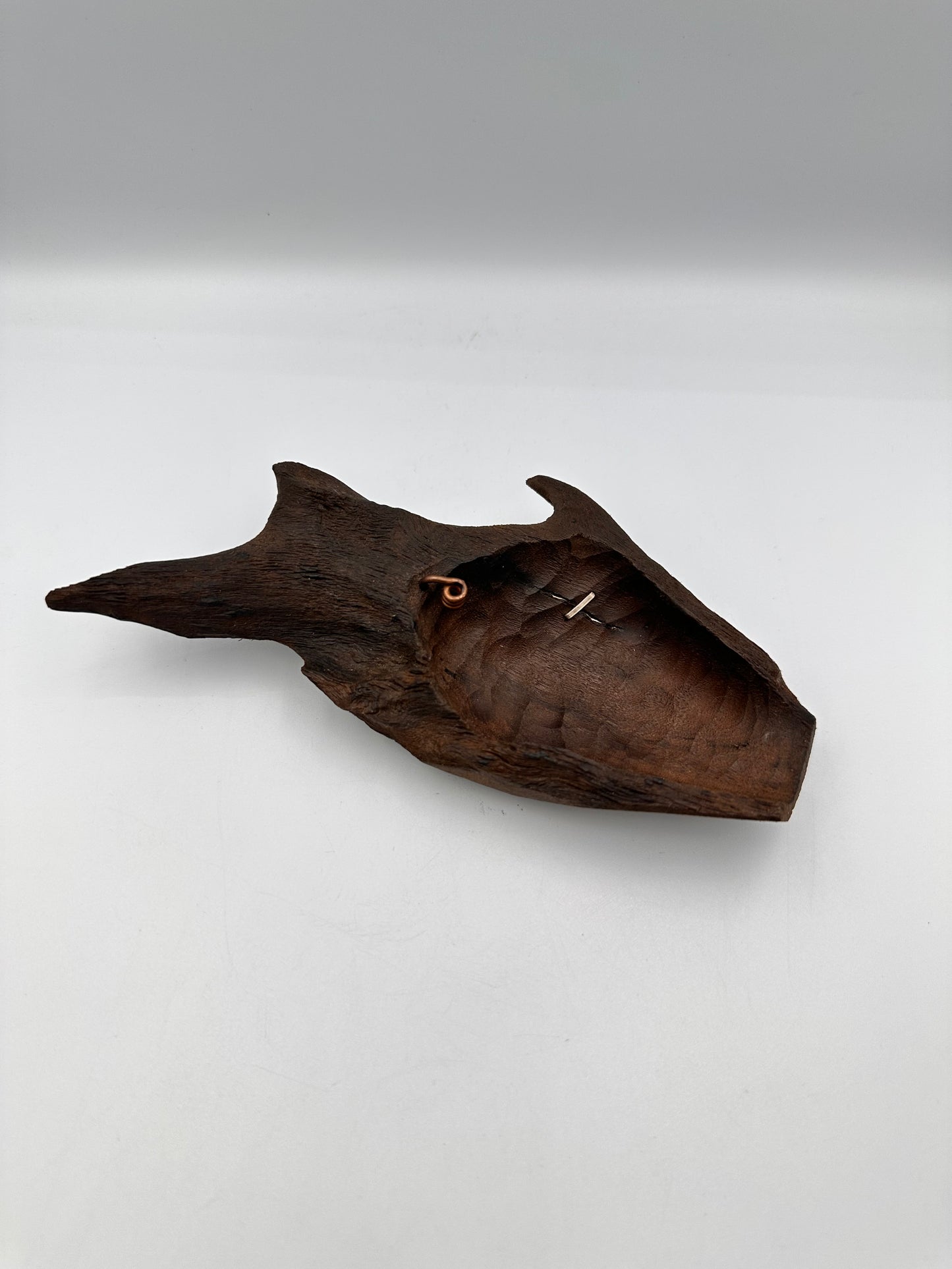 Handcrafted Gold Nanmu Sunken Wood Wabi-Sabi Incense Stick Holder 金絲楠陰沈木香插