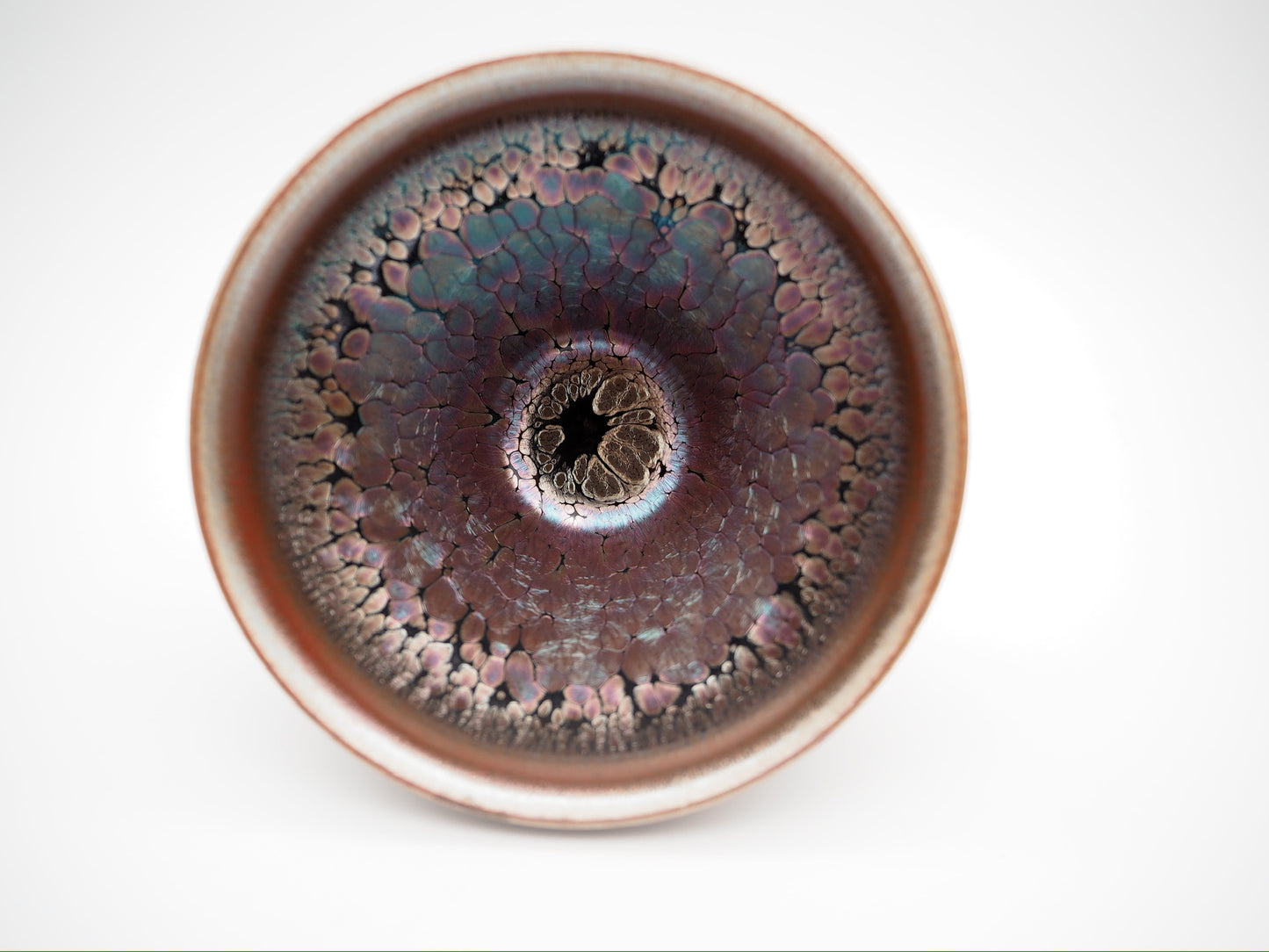 Pink Flower Oil-droplet Magnolia Shape Cup