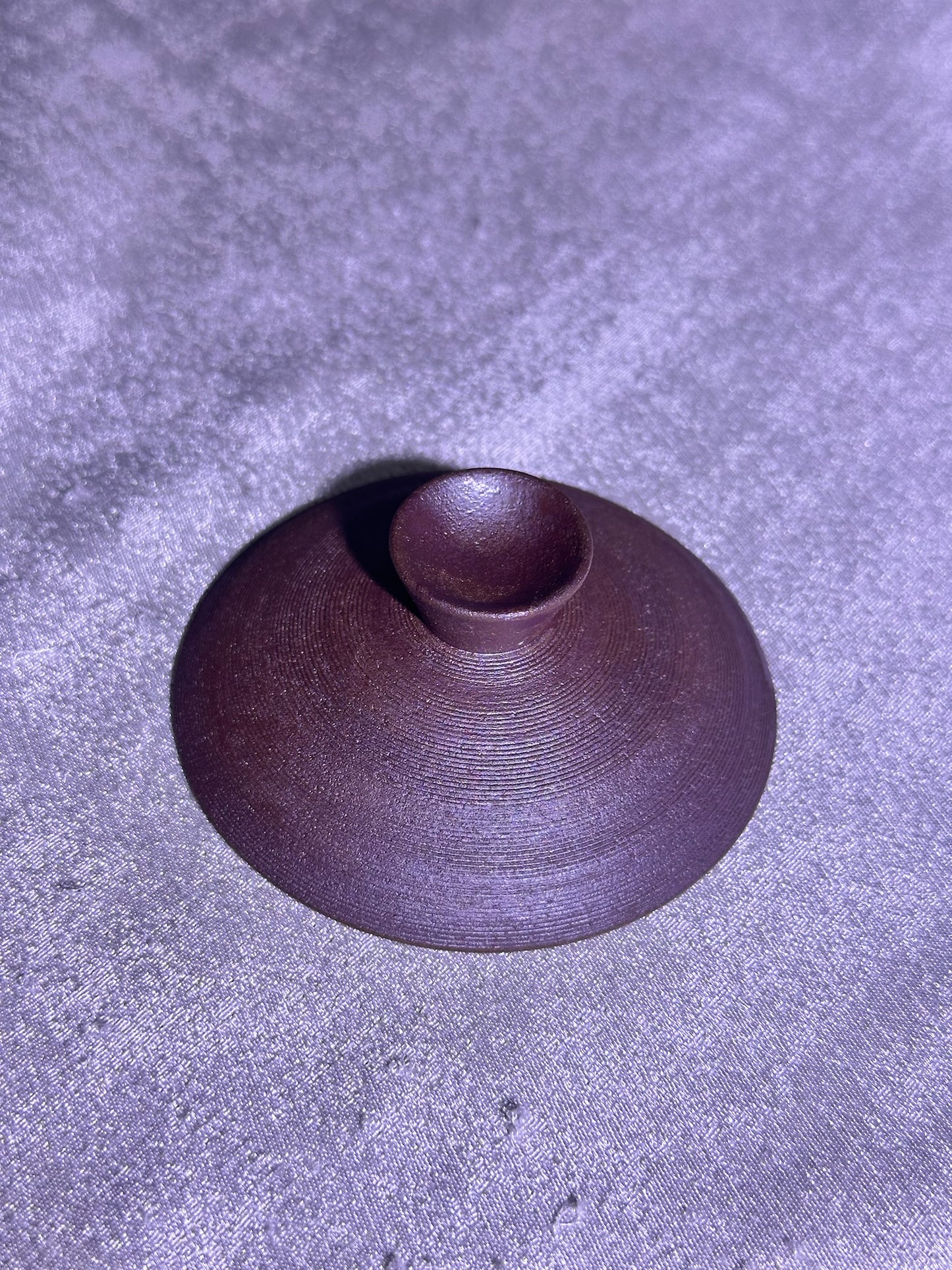 Unglazed 2-piece Gaiwan set open mouth shape, plain and unpolished