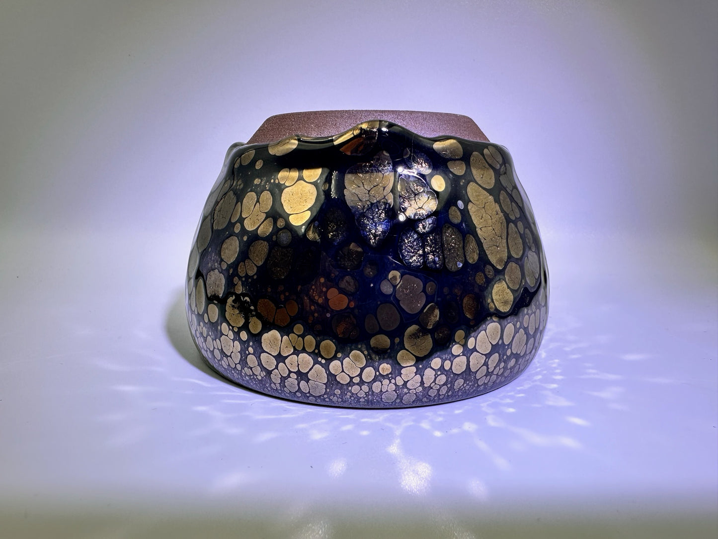 50% off- Black gold glaze golden oil droplet pattern, one glaze drip, XingYun Master bowl shape cup