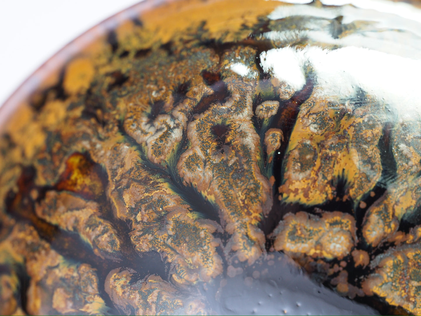 Bodhi Tree Glaze Short Tied Mouth Jianzhan Teacup, GuPanHong