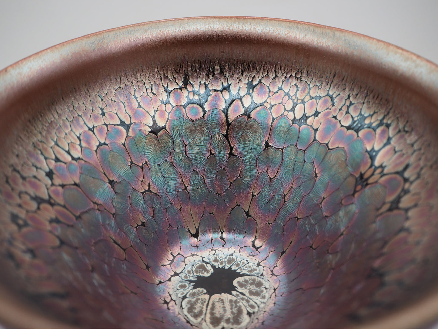 Pink Flower Oil-droplet Magnolia Shape Cup