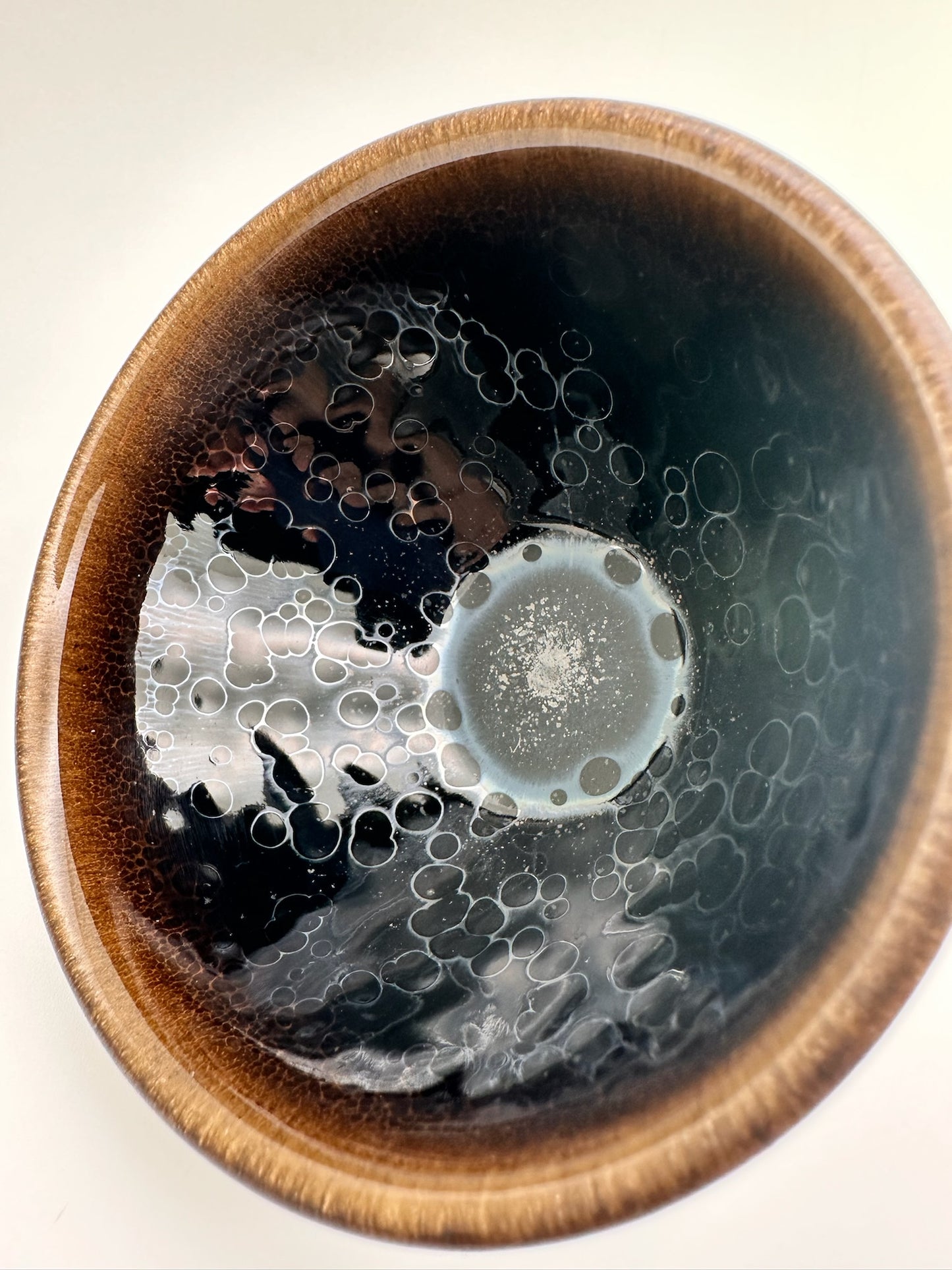 Cup37 Connoisseur's Choice, Dark Galaxy-like Yohen Glaze Tied Mouth Shape Cup by ZoLiangWang