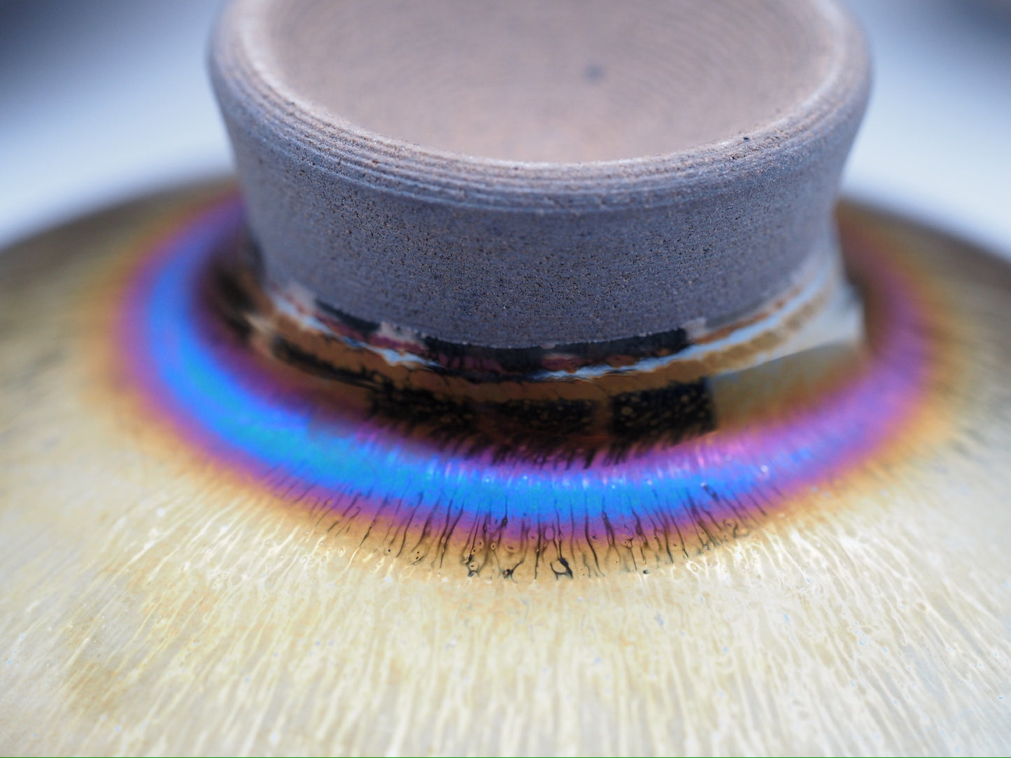 Golden Hare's Fur Rainbow Halo 3-piece Gaiwan Set