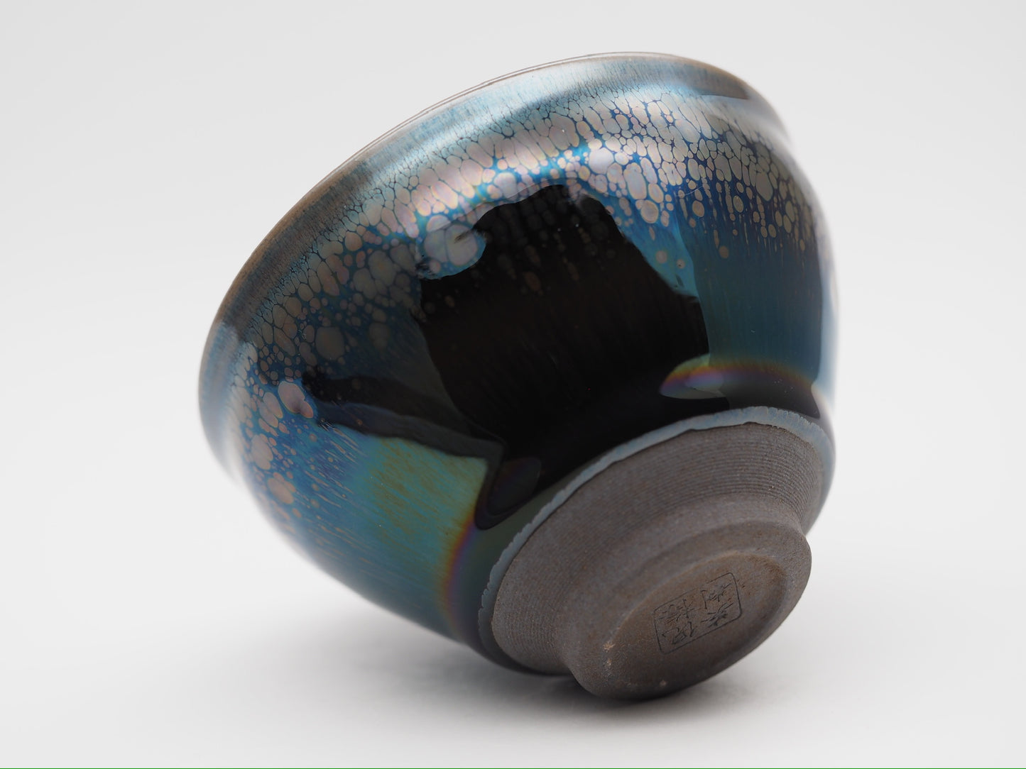 Galaxy yohen glaze tied mouth shape cup