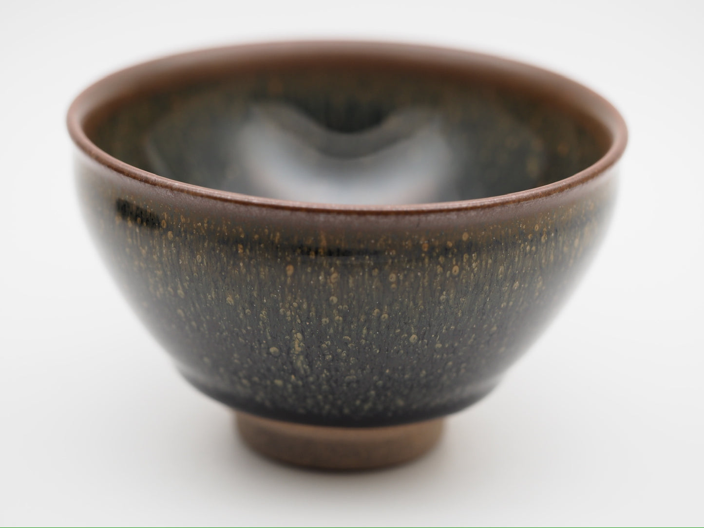 Cup21-Timeless Elegance Hare's Fur and Oil Spot Glaze Tied Mouth Cup by ZoLiangWang