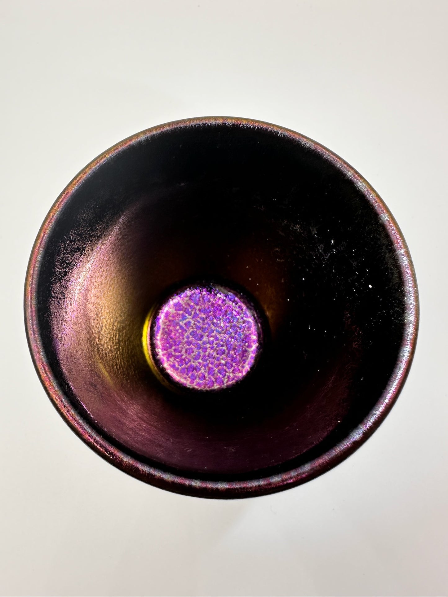 Black glaze purple gold glaze, heavenly pearl, silver lighting pattern beer cup, TongMiXiong
