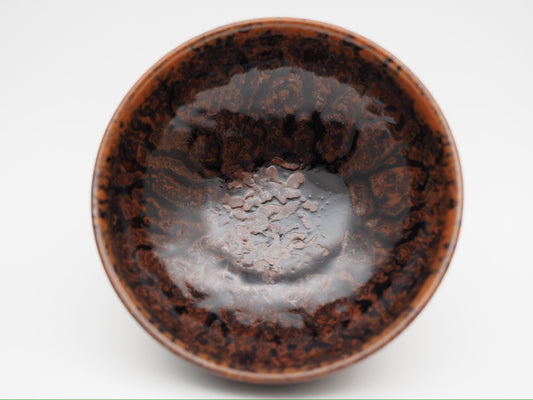 Bodhi Tree Glaze Short Tied Mouth Jianzhan Teacup, GuPanHong