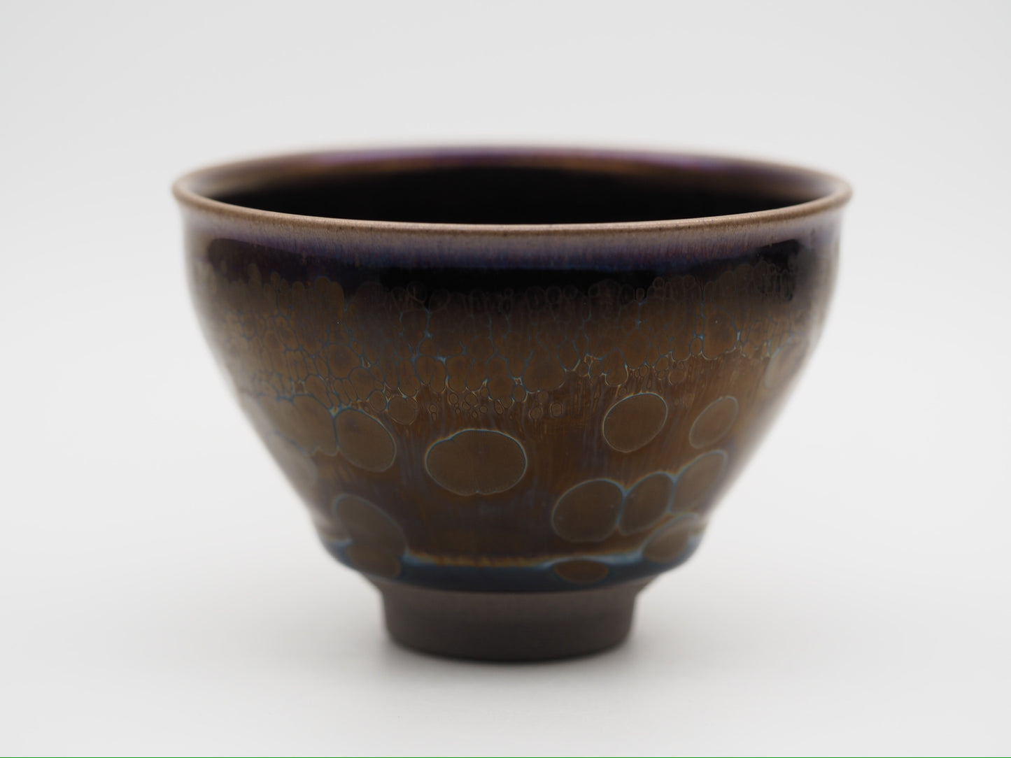 Dark Golden Yohen Glaze Tied Mouth Cup