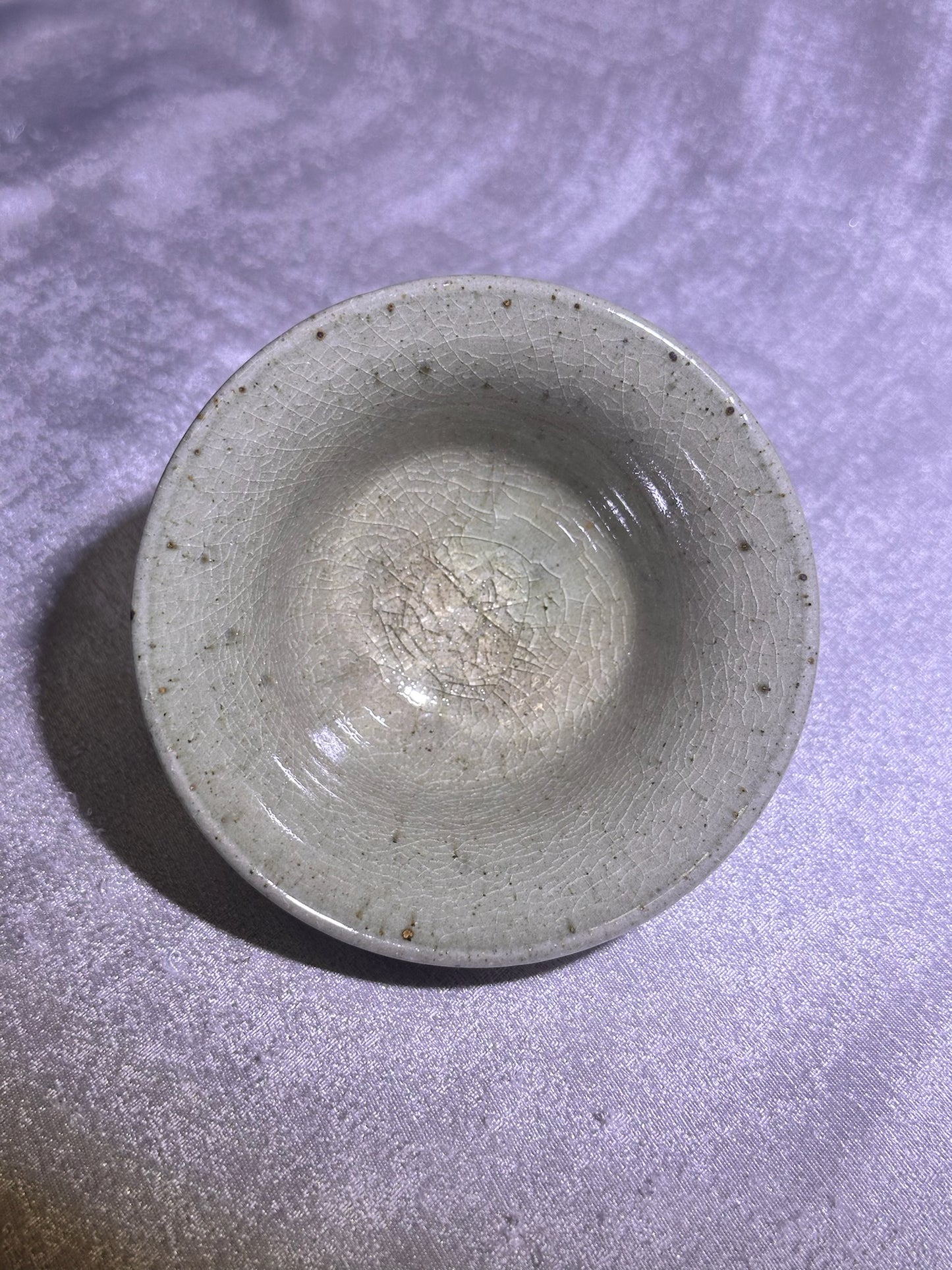 Elegant jade-like glaze 3-piece Gaiwan set, created with aged mud, YangFeiYan