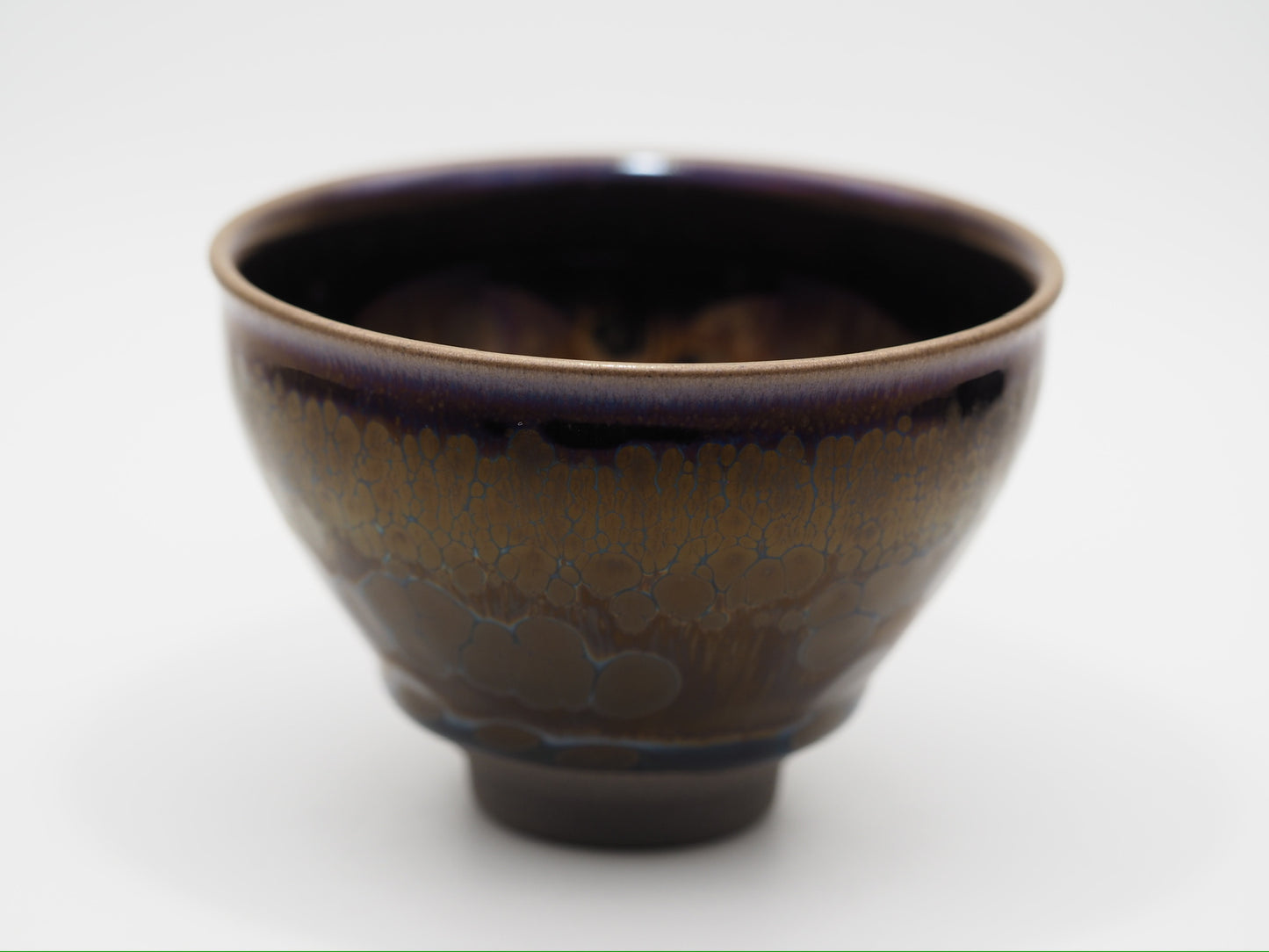 Dark Golden Yohen Glaze Tied Mouth Cup