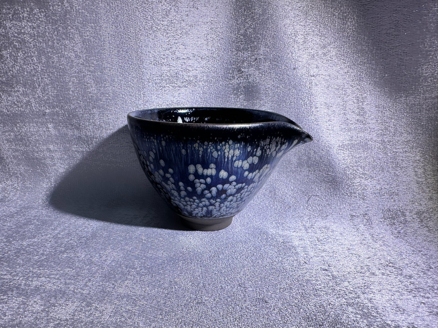 National Treasure Peony, black glaze silver oil droplet peony pattern sharing cup