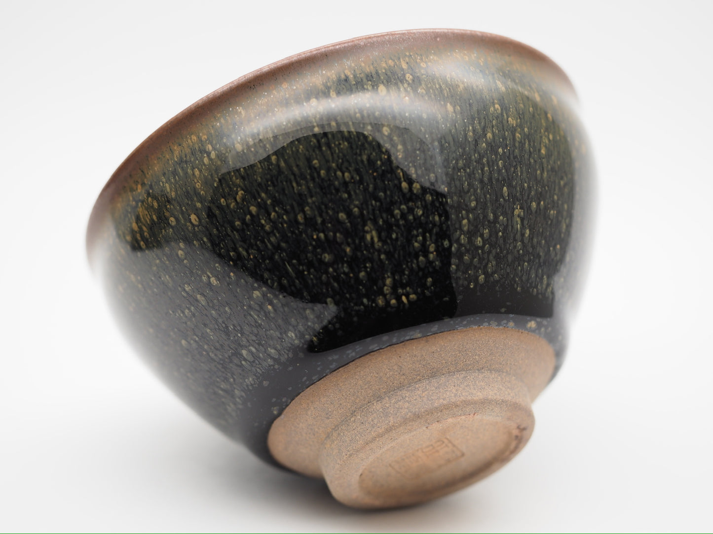 Cup21-Timeless Elegance Hare's Fur and Oil Spot Glaze Tied Mouth Cup by ZoLiangWang