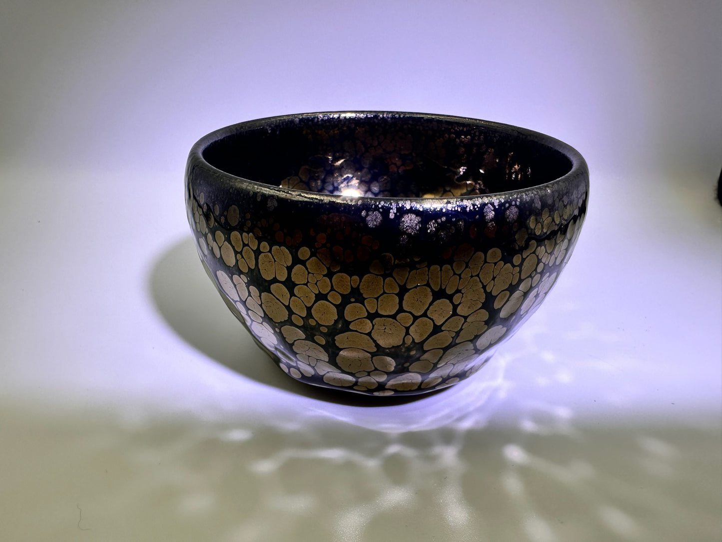 50% off- Black gold glaze golden oil droplet pattern, one glaze drip, XingYun Master bowl shape cup