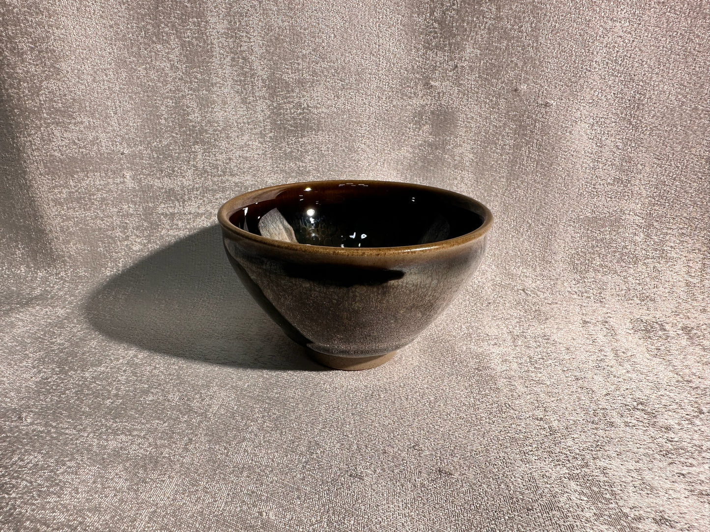 Cup13-Red halo oil droplet Yohen glaze blue hare’s fur Tied mouth Jianzhan cup