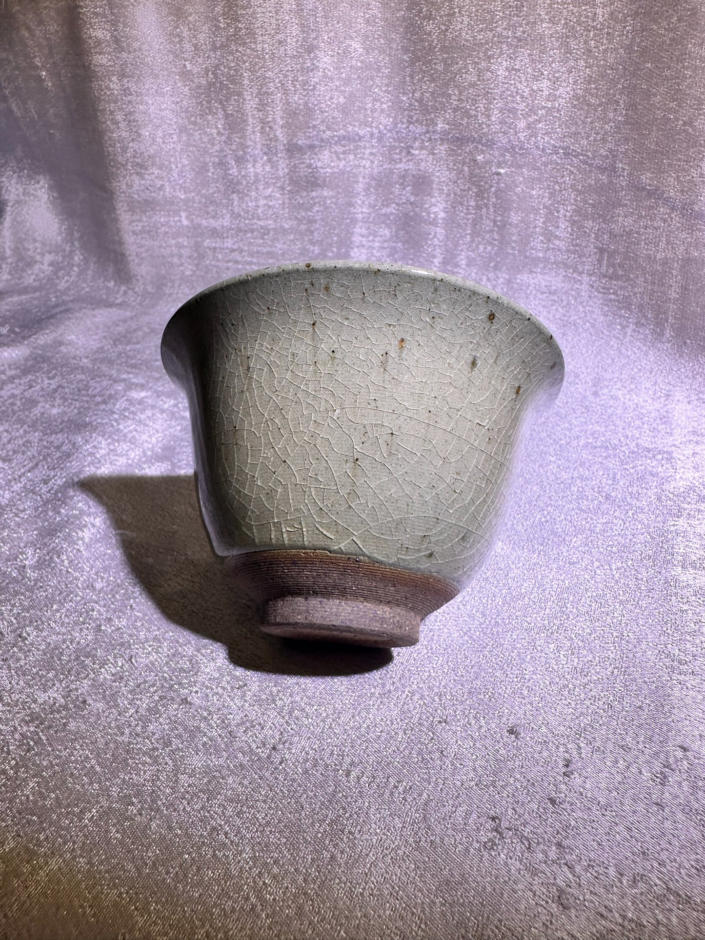 Elegant jade-like glaze 3-piece Gaiwan set, created with aged mud, YangFeiYan