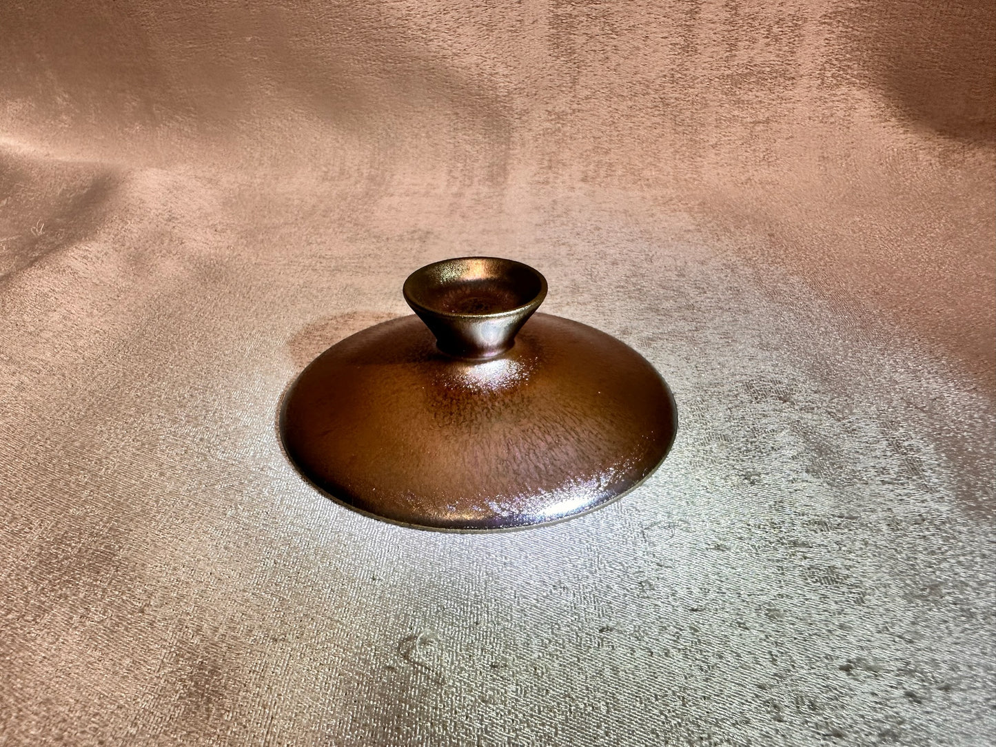 Rose gold glaze hare’s fur 2-piece Gaiwan set, super thin clay body