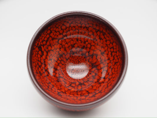 Red Partridge Spots Glaze Monk Bowl Shape Cup