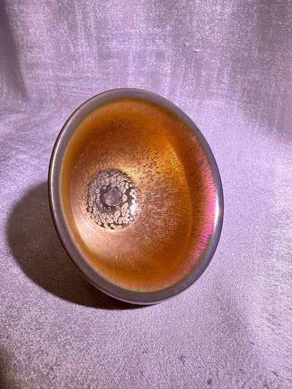 Golden glaze golden purple hare’s fur 2-piece Gaiwan, YangFeiYan