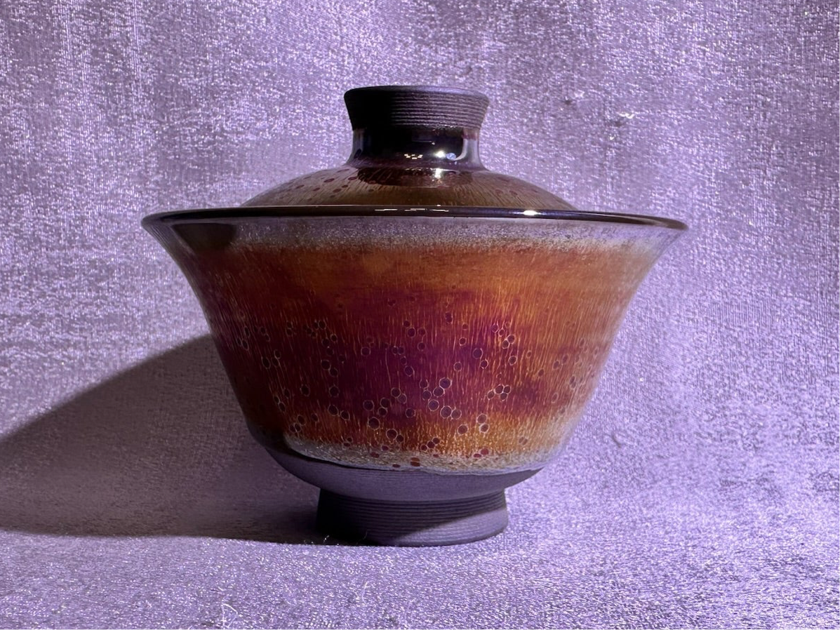 Golden glaze golden purple hare’s fur 2-piece Gaiwan, YangFeiYan