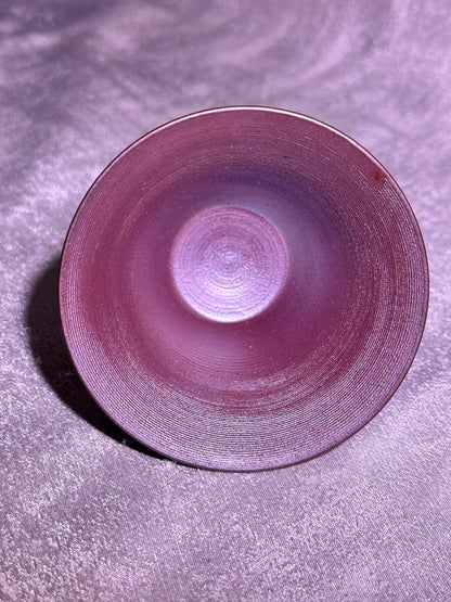 Unglazed 2-piece Gaiwan set open mouth shape, plain and unpolished