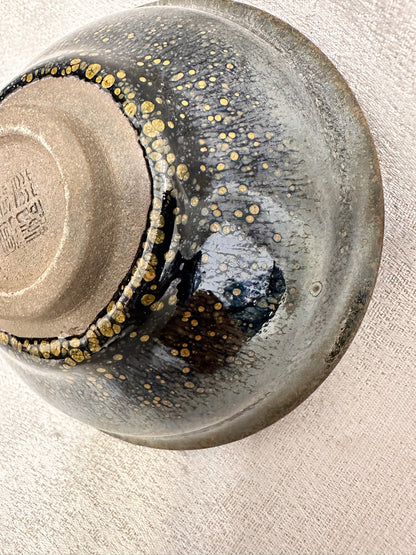 Black glazed green partridge official’s hat shape cup