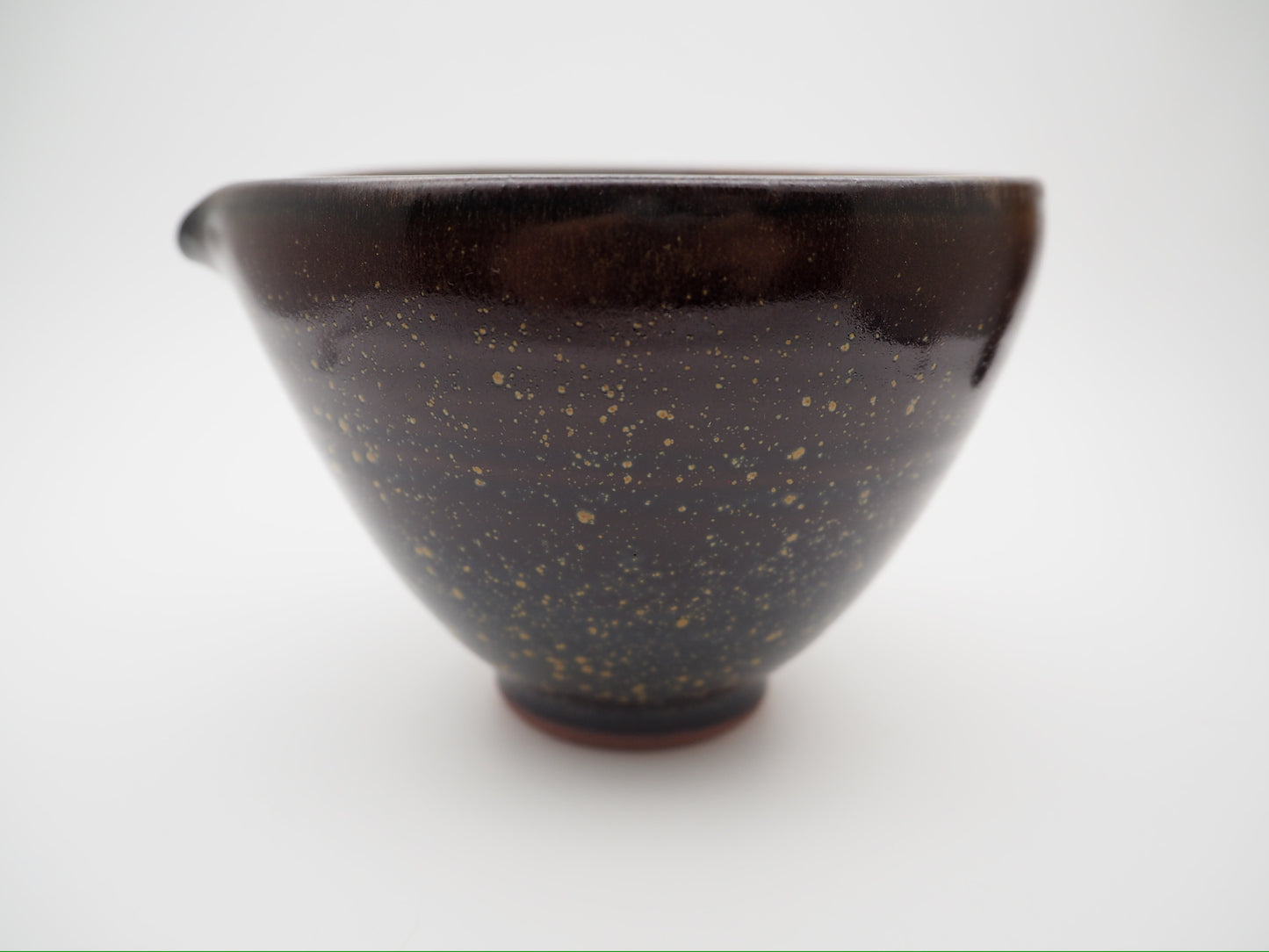 Red Brown Yello-flower Droplet Glaze Sharing Pot