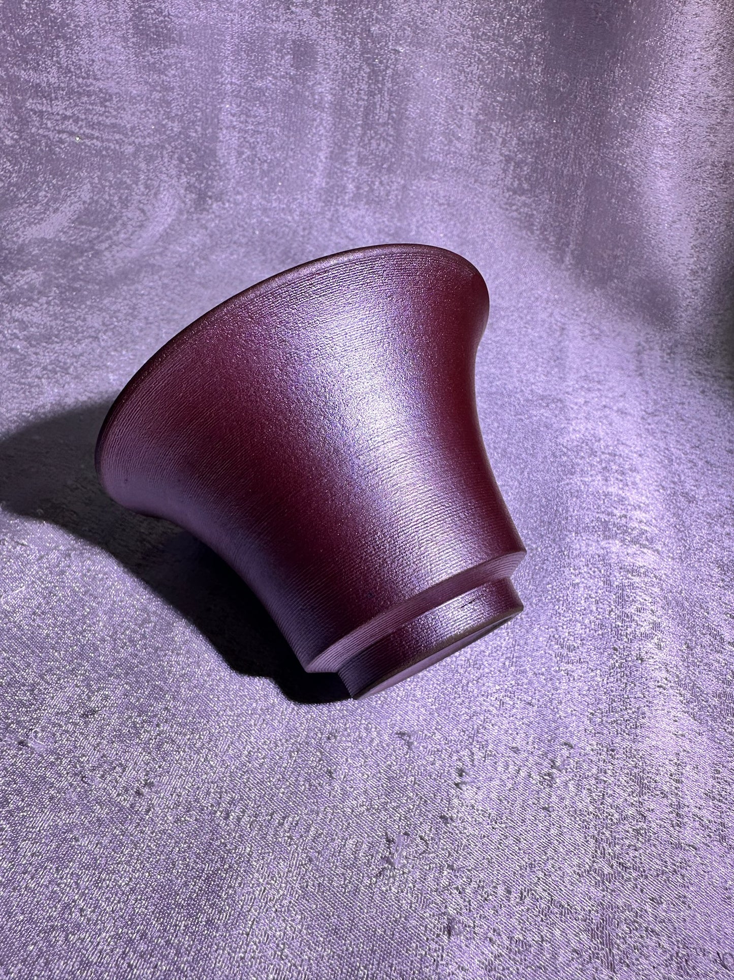 Unglazed 2-piece Gaiwan set open mouth shape, plain and unpolished