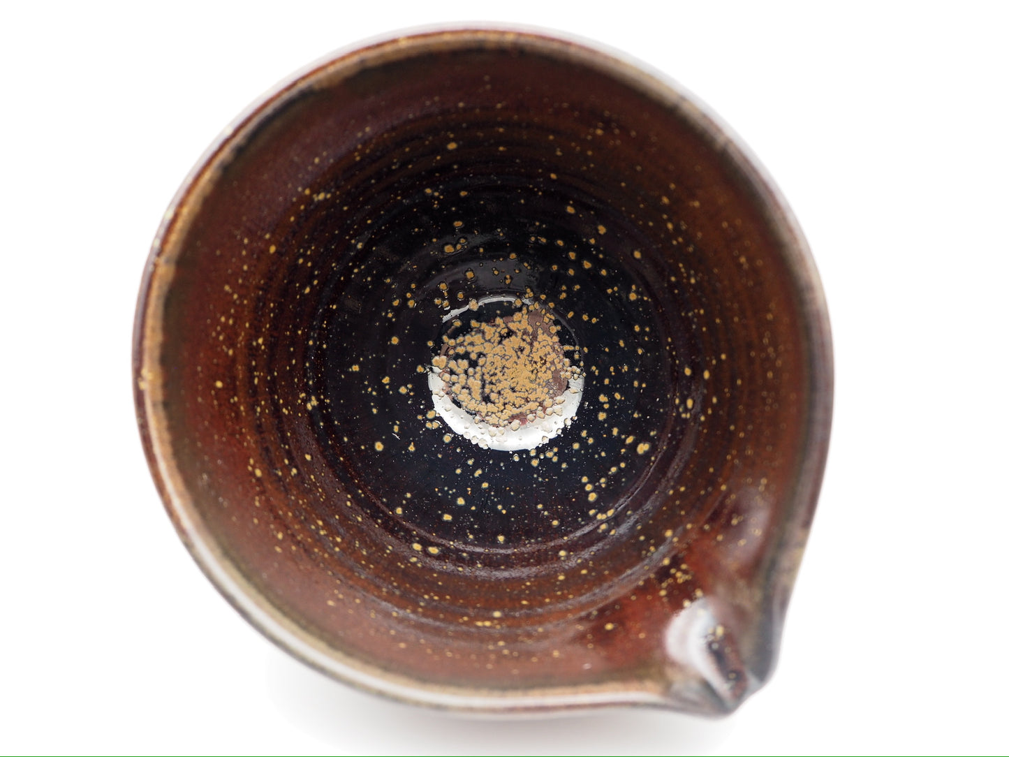 Red Brown Yello-flower Droplet Glaze Sharing Pot