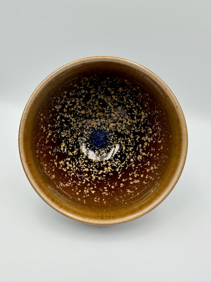 Golden osmanthus, brown glaze osmanthus pattern tied mouth shape cup