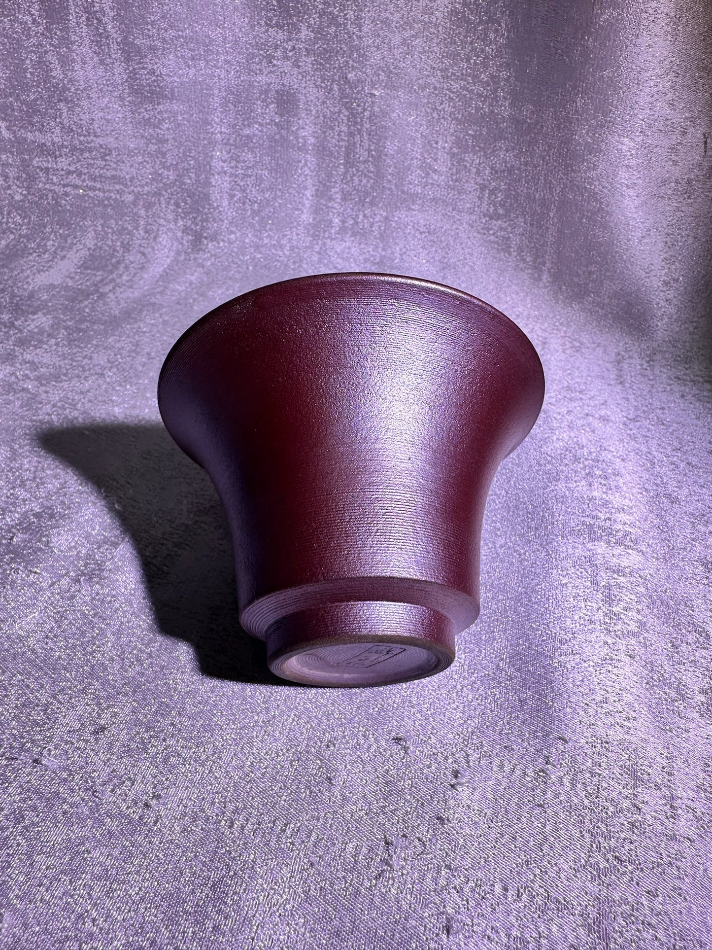 Unglazed 2-piece Gaiwan set open mouth shape, plain and unpolished