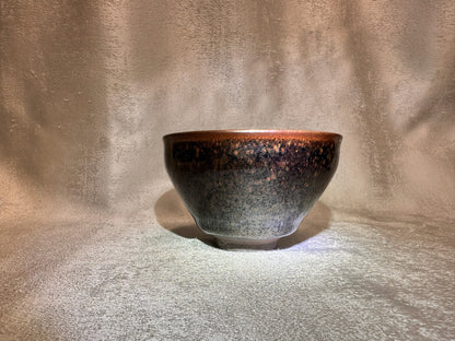 Black glaze golden partridge pattern ox-blood red tied mouth shape, JiPeiFu