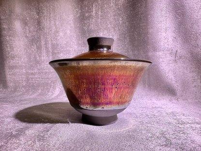 Golden glaze golden purple hare’s fur 2-piece Gaiwan, YangFeiYan