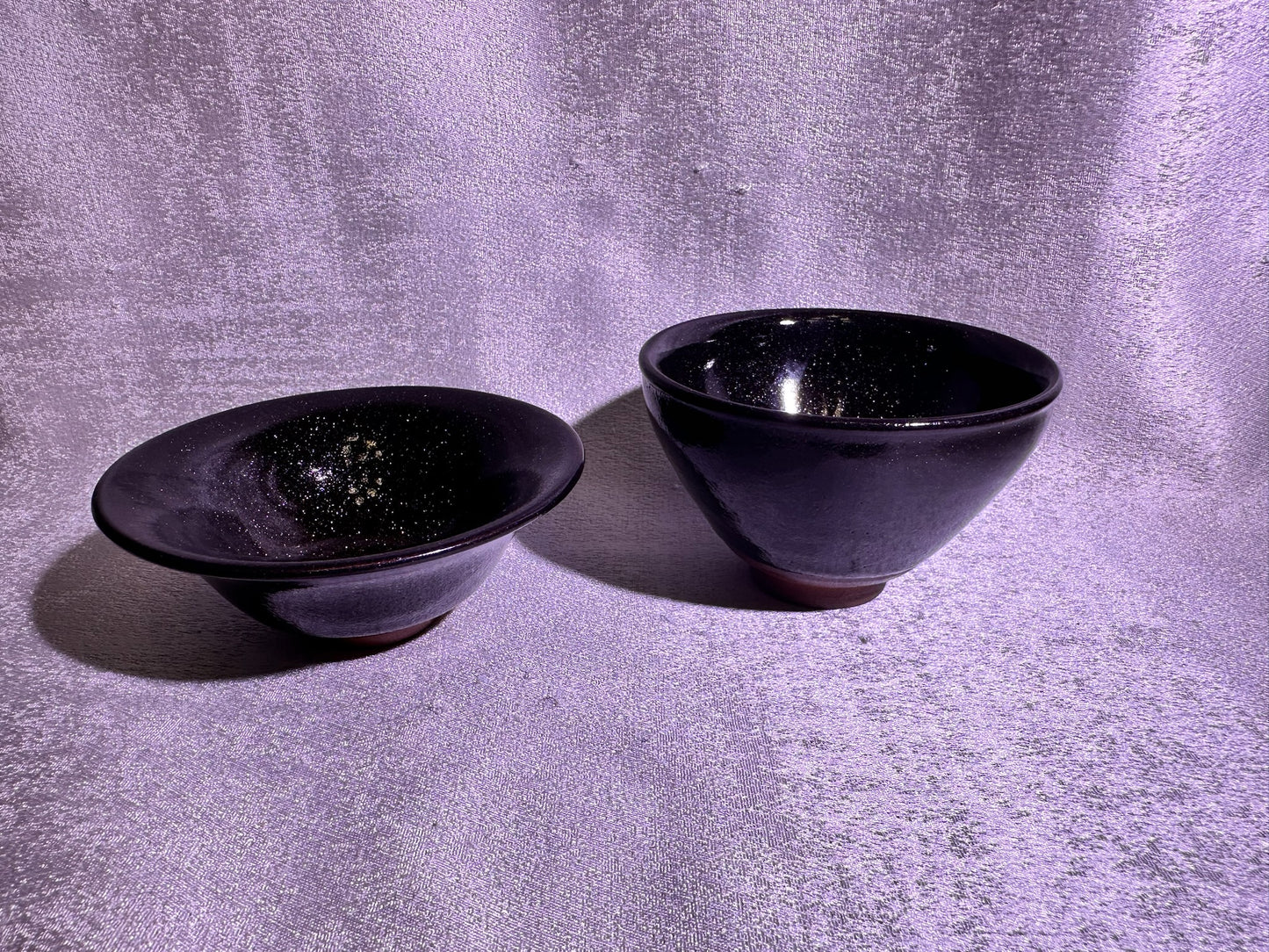 Black gold wujin glaze fully covered with beautiful golden sands flared mouth shape cup, YangFeiYan